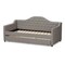 Baxton Studio Perry Modern Light Grey Daybed with Trundle 141-7928 - alternate 9